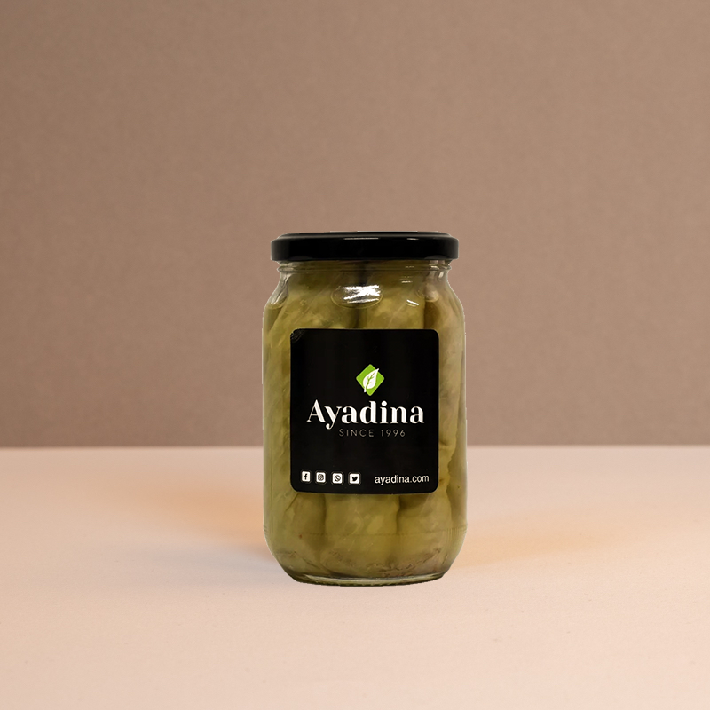 Concombres blancs traditionnels Ayadina 340g, légumes marinés libanais pour mezzé