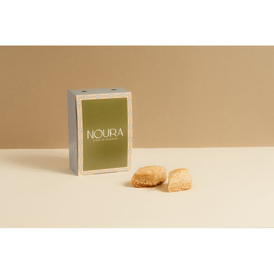 Coffret assortiment 38 baklawas libanais Noura, pâtisseries orientales pistaches et miel