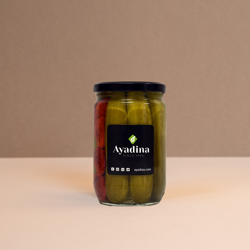 Concombres au piment libanais Ayadina 340g, marinés et relevés pour mezzé oriental