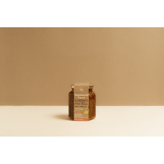 Confiture figue et noix Mymoune 354g, mariage artisanal libanais figues et noix croquantes