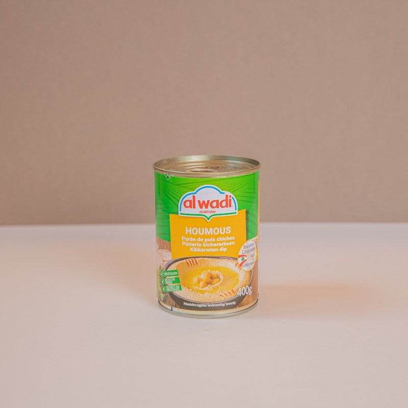Purée de pois chiches hommos Wady 400g, houmous libanais traditionnel au tahini