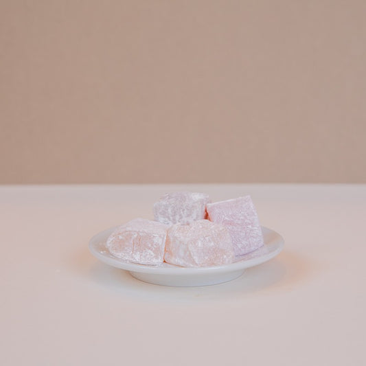 Assortiment de loukoums Noura 100g aux saveurs rose, pistache, mastic et orange