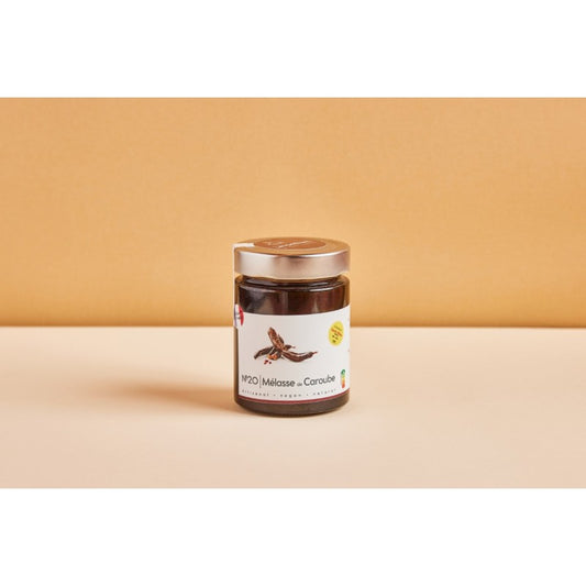 Mélasse de caroube Levanthym 300g, alternative naturelle au sucre, vegan et sans gluten
