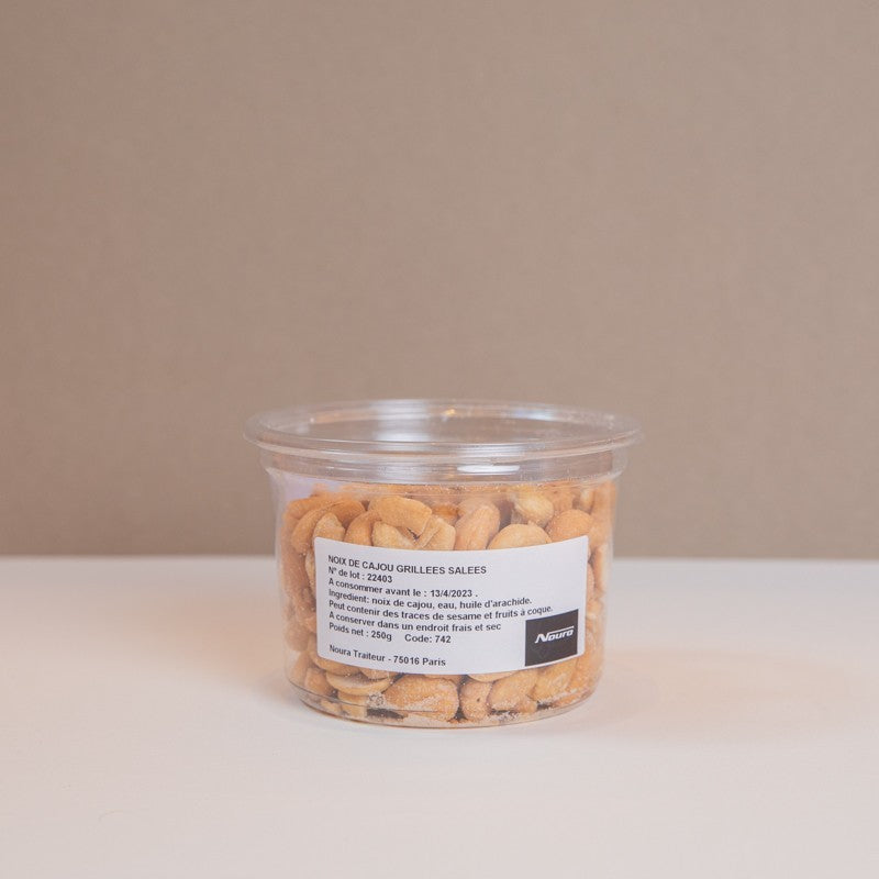 Noix de cajou grillées Noura 1kg, sac kraft épicerie fine libanaise