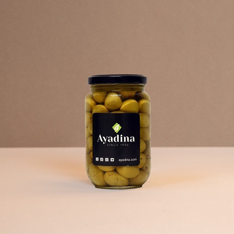 Olives vertes libanaises Ayadina 340g, charnues et savoureuses pour mezzé et apéritif