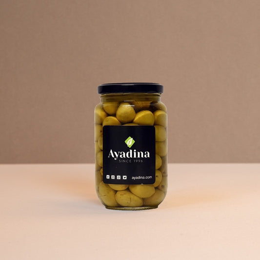 Olives vertes libanaises Ayadina 340g, charnues et savoureuses pour mezzé et apéritif
