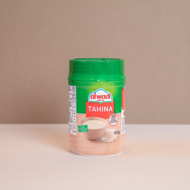 Tahiné Wady 454g, pâte de sésame pure traditionnelle libanaise pour houmous et sauces